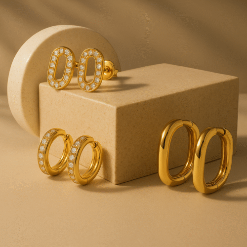 Versatile Hoop Studs Trio