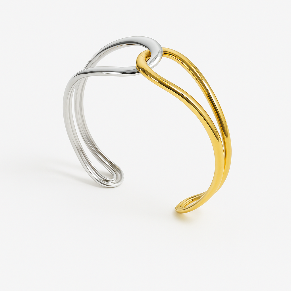Knot Dual-Tone Bracelet
