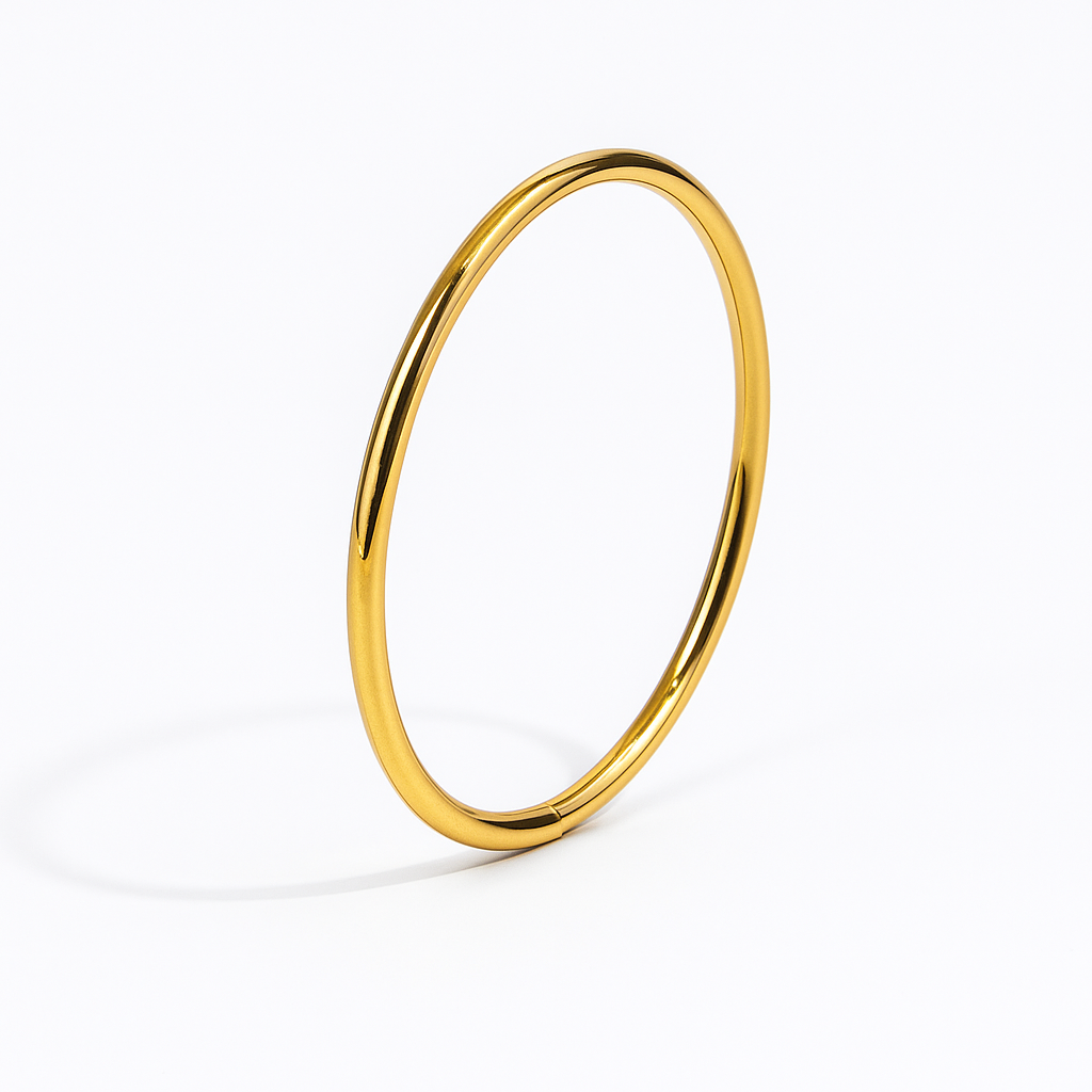Luxe Golden Thick Bangle
