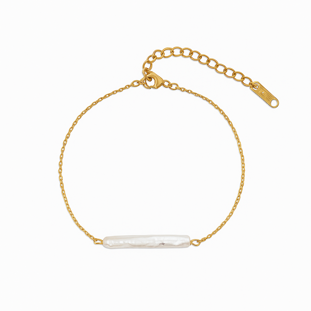 Baroque Pearl Bar Bracelet