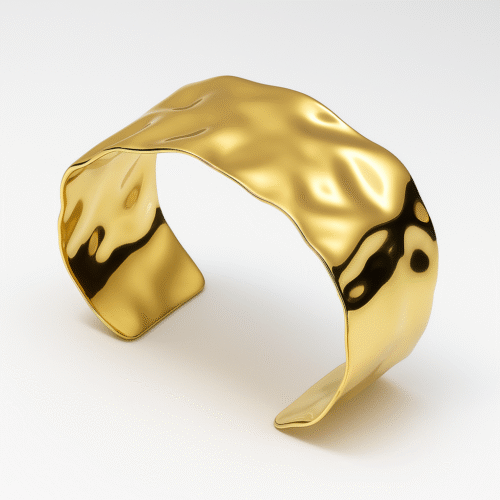 Gilded Wave Statement Cuff
