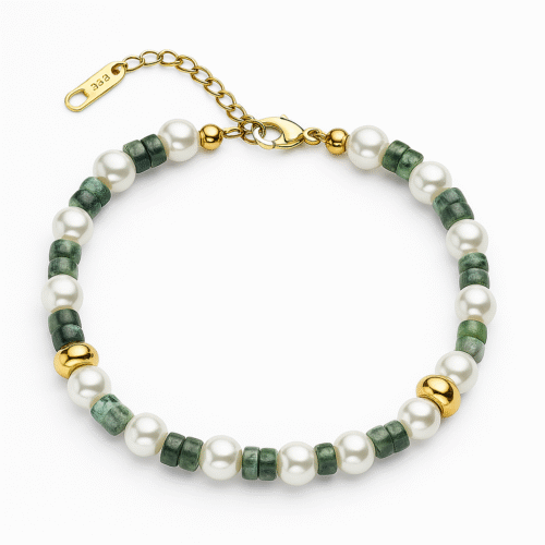 Forest & Pearl Bracelet