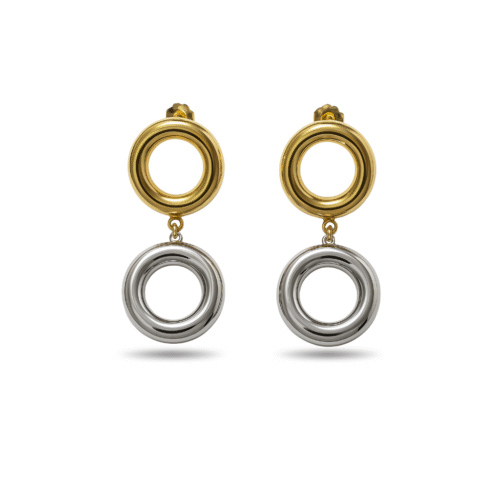Halo Duo Drop Earrings