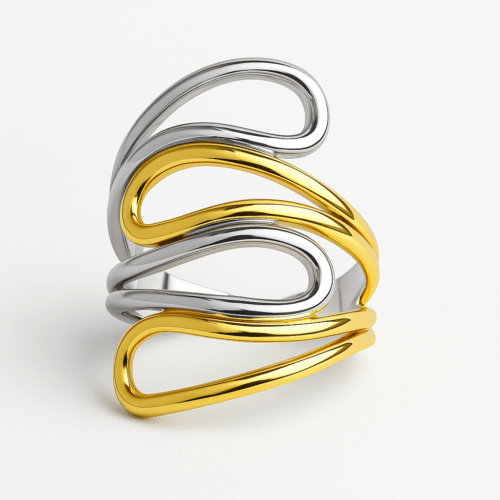 Ripple Wave Two Tone Ring